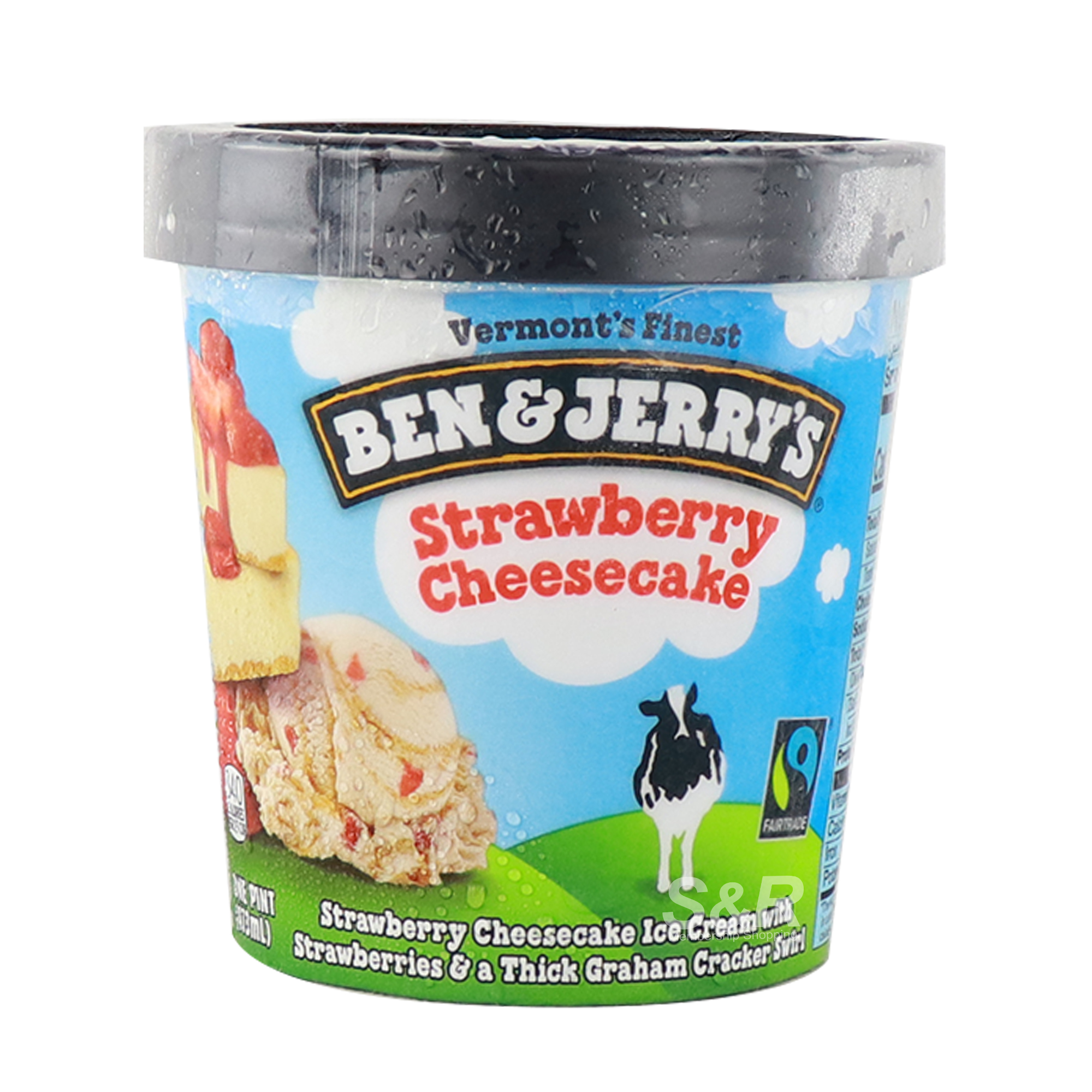 Ben Jerrys Ice Cream Strawberry Cheesecake Flavor 473mL